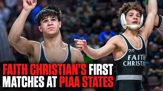 Faith Christian's Top Ranked Wrestlers First Round Matches At PIAA States
