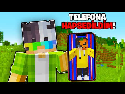 Arkadaşlarım beni TELEFONA Hapsetti! - Minecraft