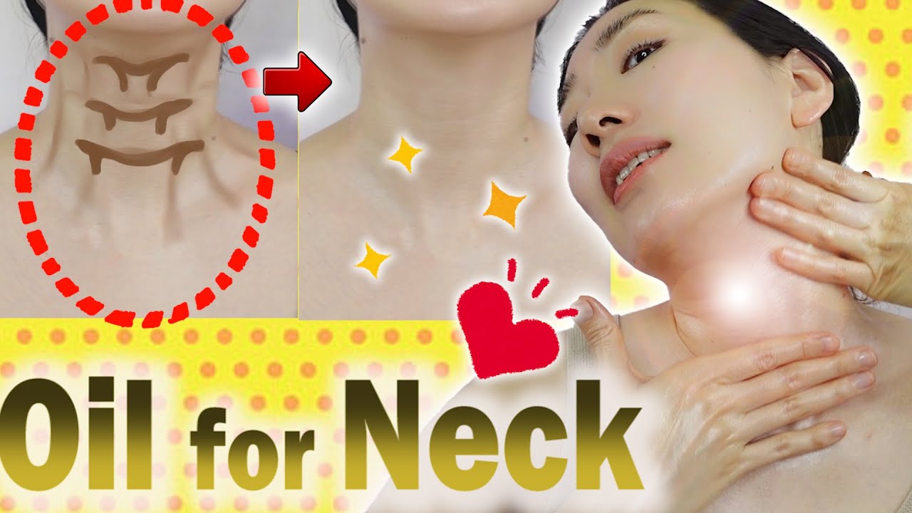 Oil Massage to Lift Sagging Neck Skin   Remove Wrinkles of Turkey Neck