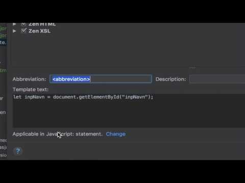 Live Template - Webstorm
