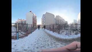 3DGS - Petite Ceinture, under snow — Bridge | 360° capture Focus Pont | Insta360 X4