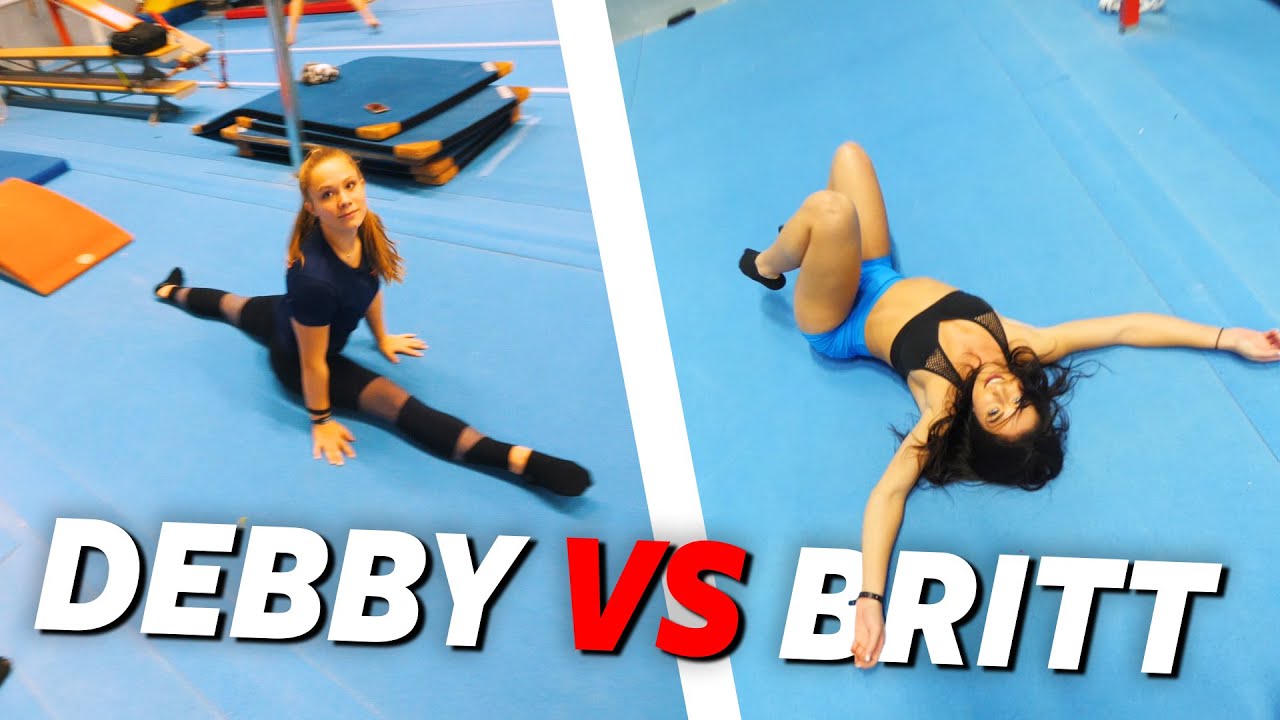 Split Backflip MET DEBBY EN BRITT EEN BACKFLIP NAAR SPLIT | #44 - YouTube