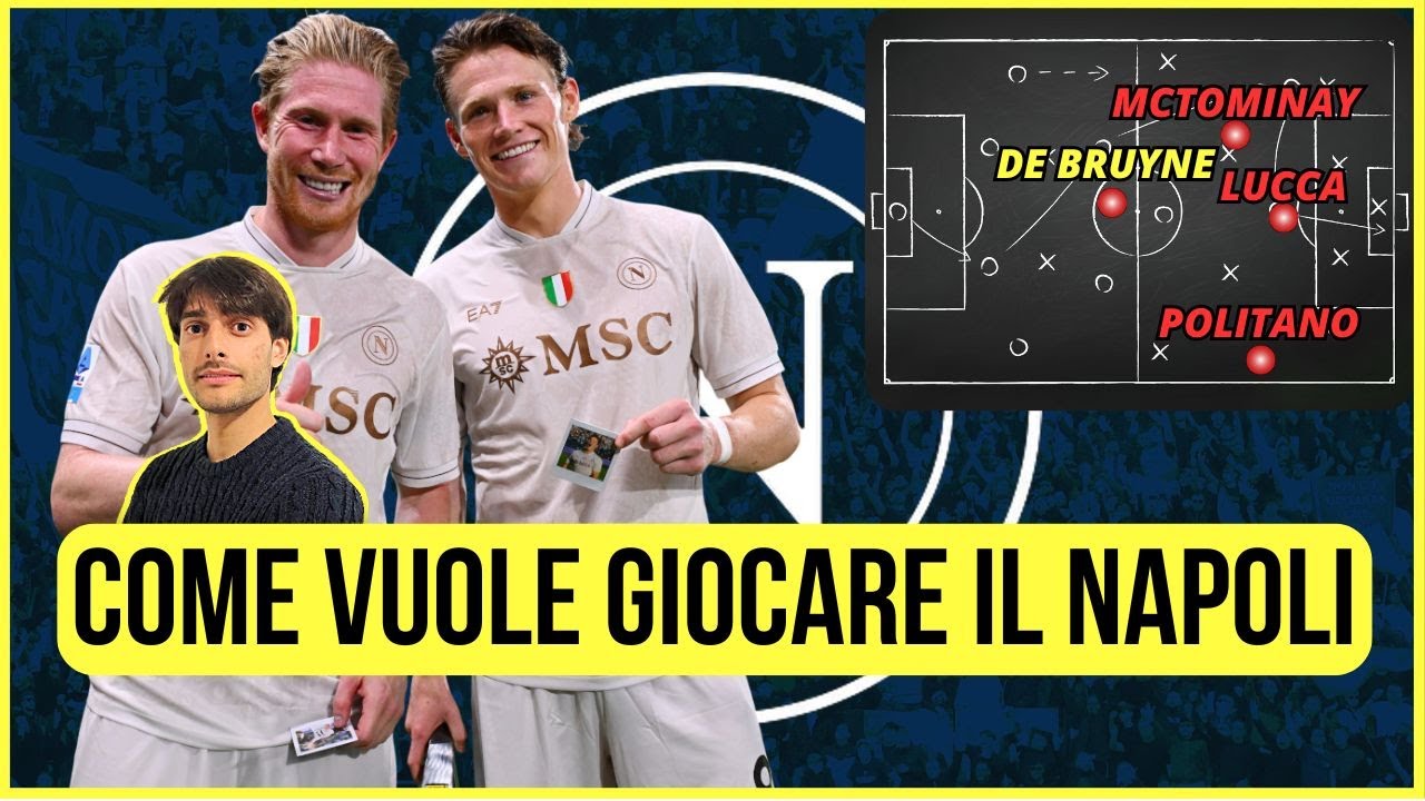 ECCO IL NAPOLI DI CONTE! COME GIOCA E COME CONVIVONO DE BRUYNE E MCTOMINAY | Con Lavagna Tattica