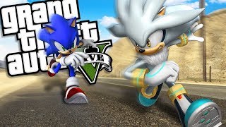 Sonic The Hedgehog Brings Back Silver The Hedgehog Mod Gta 5 Pc Mods Gameplay