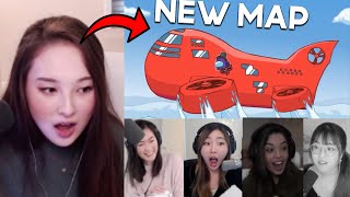 Steamers play NEW AMONG US MAP (The Airship) ft. TinaKitten, Hafu, Peter, &amp; more!