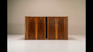 Sideboard “Scuderia” In Walnut By Carlo Scarpa For Bernini, Italy 1977