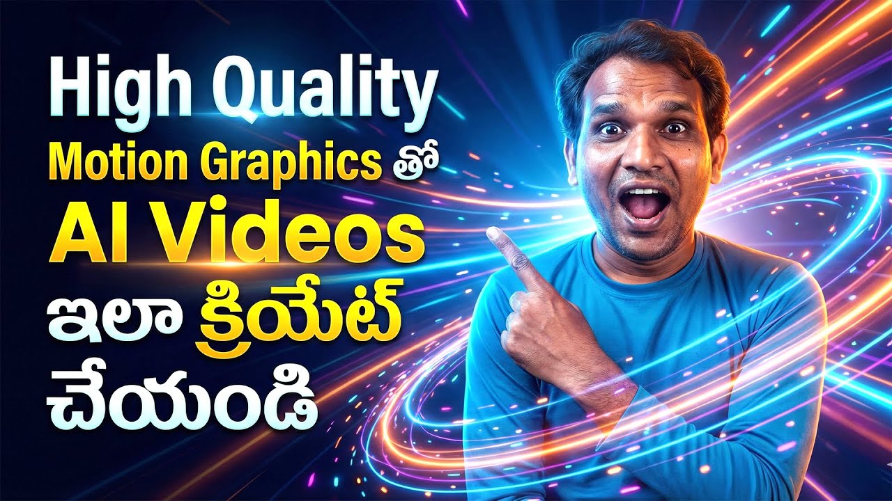 How to Create Free AI videos with High Motion Graphics in Telugu - YouTube