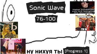 [Jumping from Malware] Sonic Wave 76-100 (Progress 1) | Geometry Dash