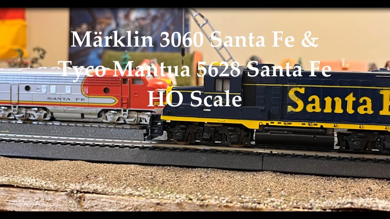 Märklin 3060|4060 & Tyco Mantua Santa Fe 5628 & Life-Like 3600 HO