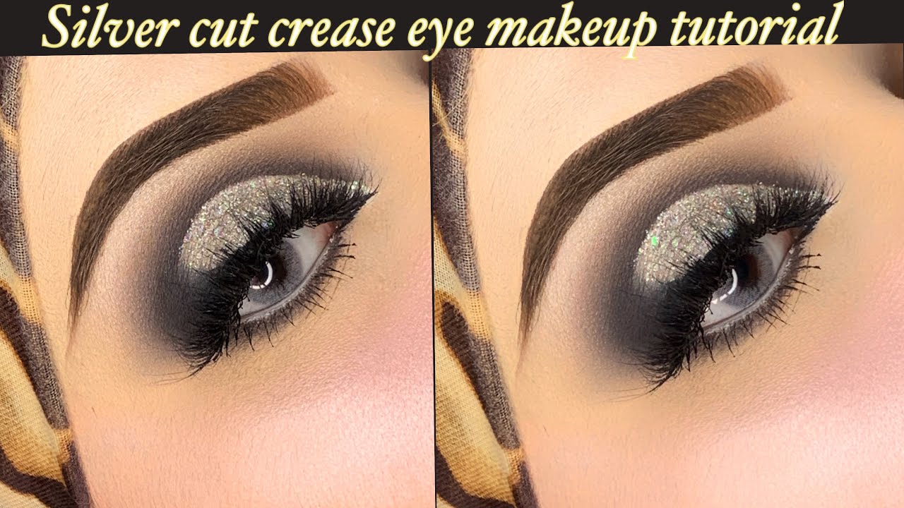 Silver cut crease makeup tutorial | makeup by urash 