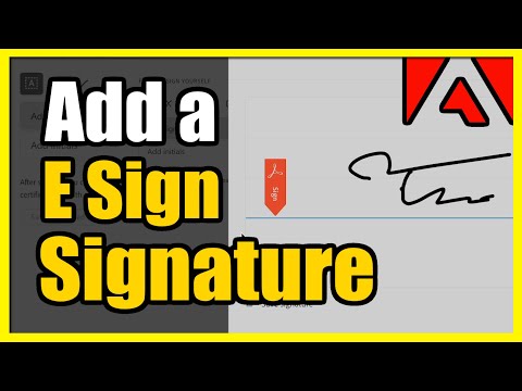 How to add a Signature to a PDF document on Windows 1011 PC (Esign Tutorial)