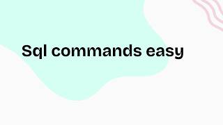 SQL Commands Explained: DDL, DML, DCL, TCL