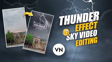 HOW TO CREAT THUNDER ⚡ EFFECT SKY VIDEO EDITING | REELS TRENDING SKY THUNDER EFFECT TUTORIAL |