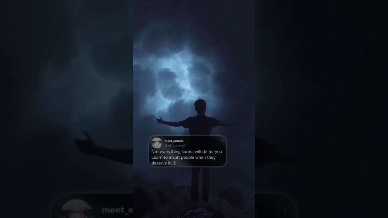 Not everything karma do for you 💯 