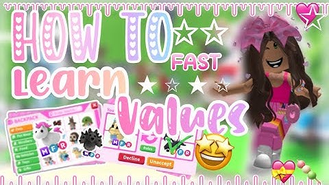 🏝️ || How to Learn VALUES in Adopt Me! 💗 🍡