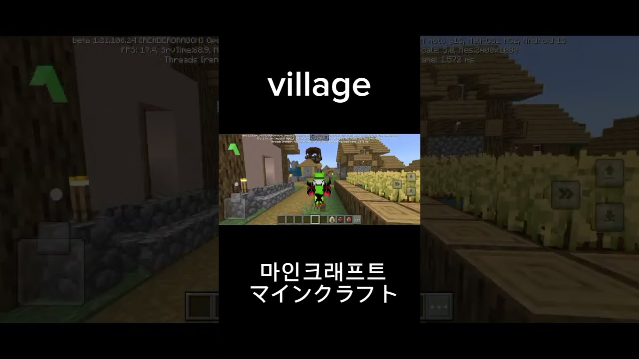 village #shorts #マインクラフト #マイクラ #video #마인크래프트