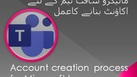 how to create account for microsoft teams  complete tutorial  in urdu #office365