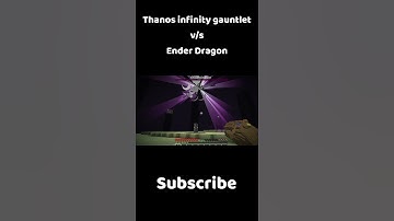Thanos vs Ender Dragon | Thanos in minecraft #shorts