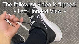 How to tie your shoes with one hand- After Rotator Cuff Surgery.