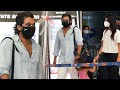 Allu arjun family exclusive visuals at hyd airport  tollywood celebrities airports  tfpc