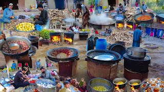The biggest and Amazing village ceremony in Afghanistan | Mega Cooking Food For 7000+ People 😱