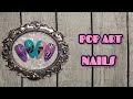 POP ART NAILS WITH REVERSE STAMPING