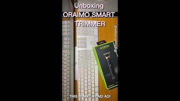 unboxing Oraimo Smart trimmer OPC TR12 Multi-functional wireless travel hair trimmer/clipper