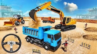 👷 Real City Road Construction Simulator 3D 🚧 | Heavy Excavator & Truck - Android Gameplay screenshot 3