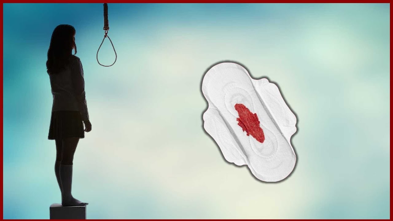 Under stress after having her first period