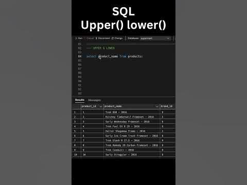 UPPER and LOWER Function in SQL | SQL String Functions #short # ...