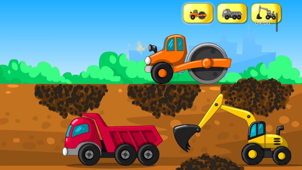 TRUCK EXCAVATOR 🚘👨‍🚀🚔🐵🚍