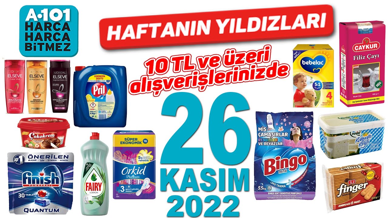 A101 26 KASIM 2022 KATALOĞU A101 HAFTALIK İNDİRİMLİ ÜRÜNLERİ A101