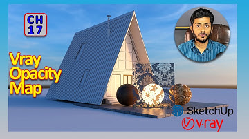 17 - Vray Opacity Map | Complete Vray For SketchUp For Beginners in Hindi | Urdu