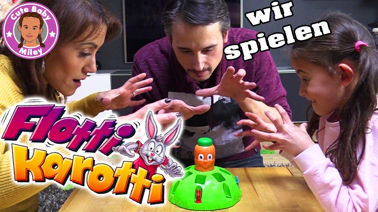 FLOTTI KAROTTI HÜPFSPIEL | JAGD NACH DER FLIEGENDEN KAROTTE | CuteBabymiley http://spielen.de