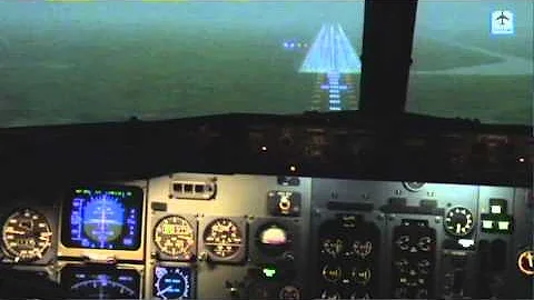 Landing gear failure (collapse) on landing (simulator)