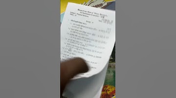 Class 9 physical science 2nd unit test question paper 2024 new #shorts #viralshorts #creator2creator