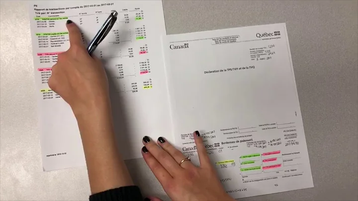 Déclaration des taxes pour une entreprise