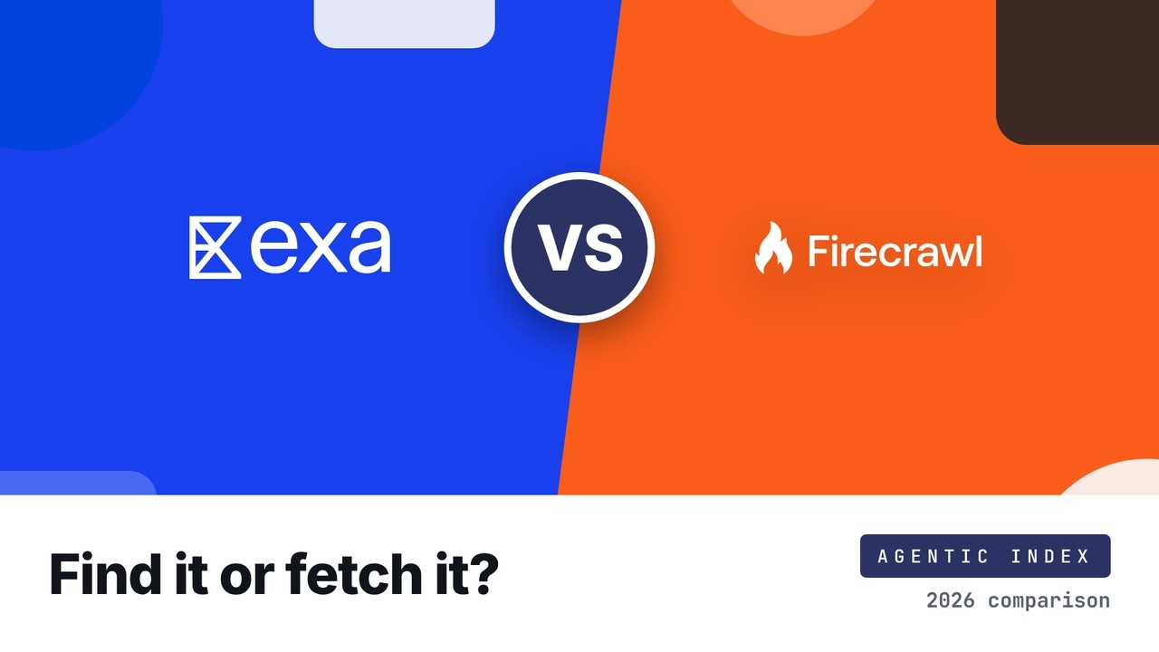 Exa vs Firecrawl: One Finds the Pages, One Turns Them Into Data