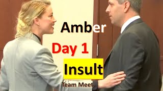 Amber Heard "Insults" The Lawyer, Day 1 team meet, Strategic Planning, Entrance to Court,Johnny Depp