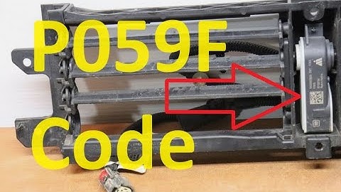 Causes and Fixes P059F Code: Active Grille Air Shutter Performance