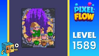 Celebrity Pixel Flow Level 1589 (Hard) Walkthrough Solution Wealth