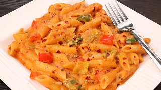 Pink Sauce Pasta Recipe | पिंक सॉस पास्ता कैसे बनाते है | How to Make Pink Sauce Pasta | Kabita