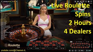 Live Roulette Spins 2 Hours 4 Dealers 2024-12-29
