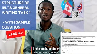 Structure of IELTS General Writing Task 1 — With Sample Question