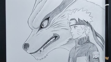 How To Draw Naruto And Kurama Step By Step || Tutorial For Anime Fanart