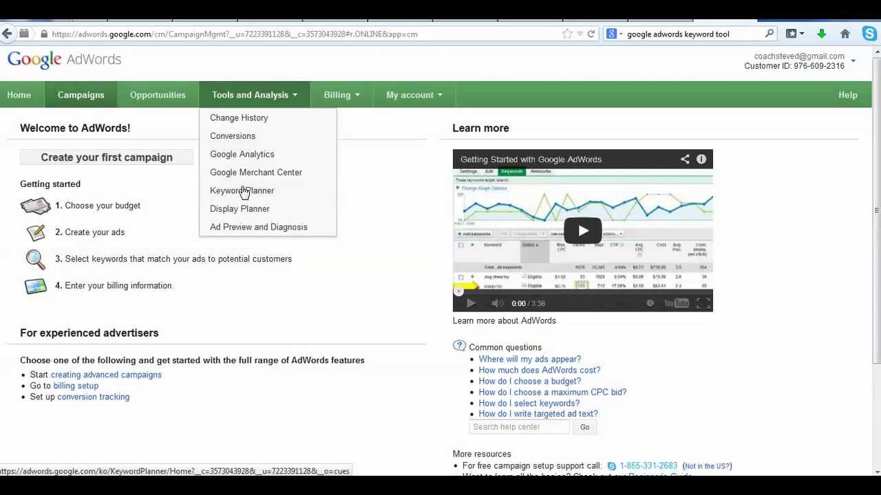 Google Adwords and Keyword Planner Tutorial - A beginner's guide to targeting keywords 2015