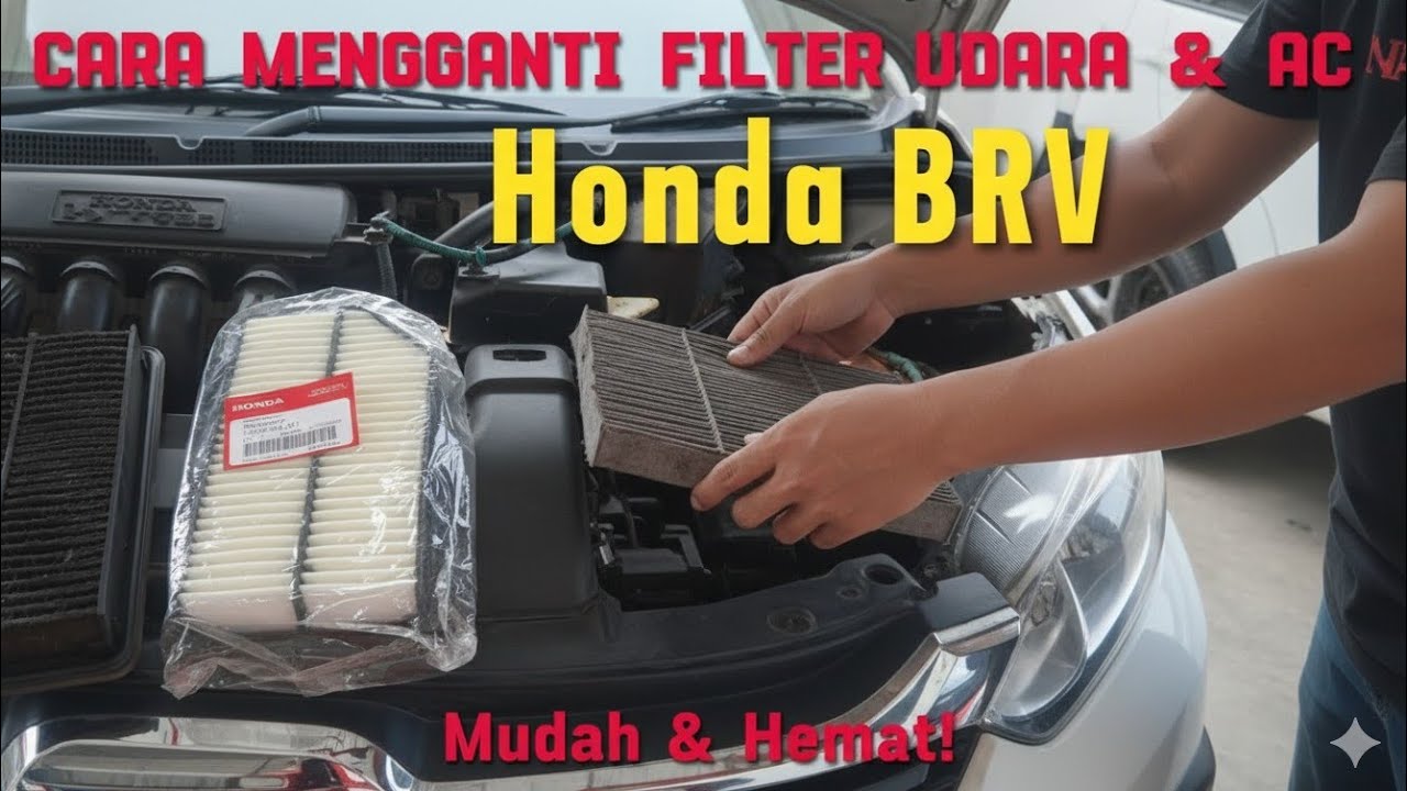 Cara mudah mengganti filter Udara Dan filter AC Honda BRV YouTube