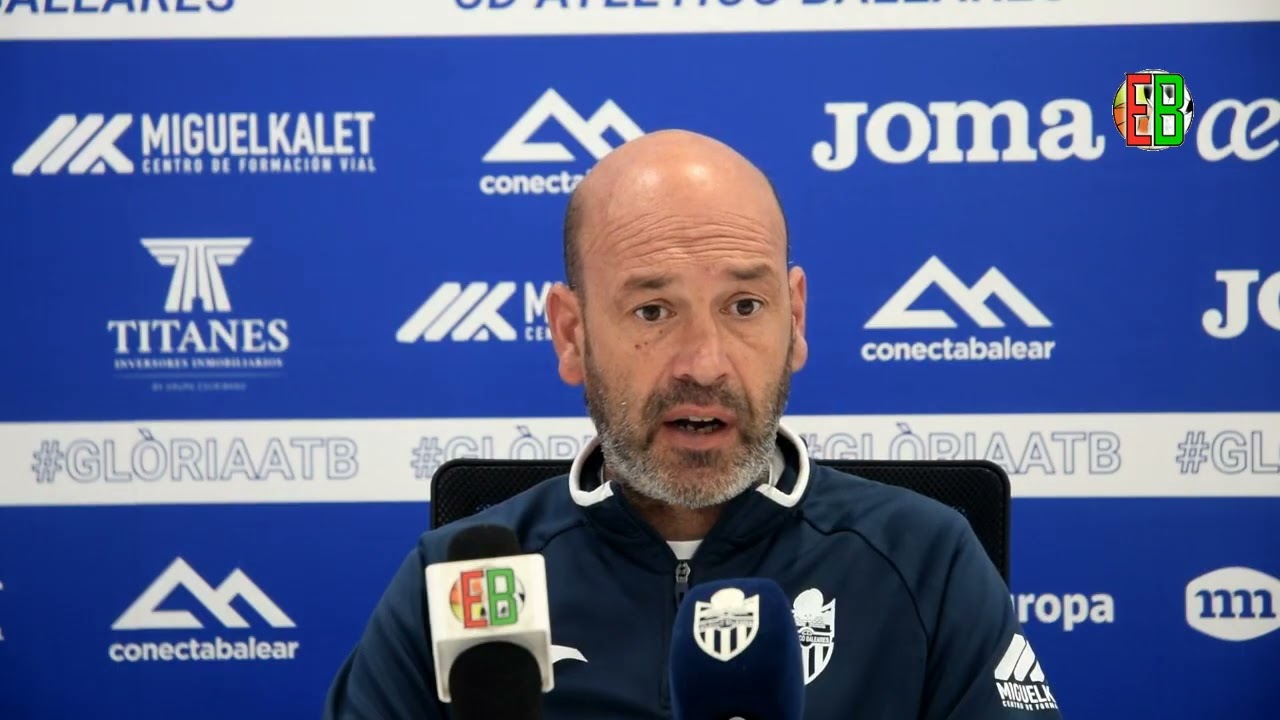 Rueda de prensa de Luis Blanco entrenador del CD Atlético Baleares