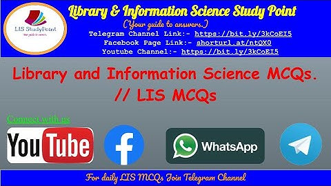 Library & Information Science MCQs / Quizzes // LIS MCQS // LIS QUIZZES