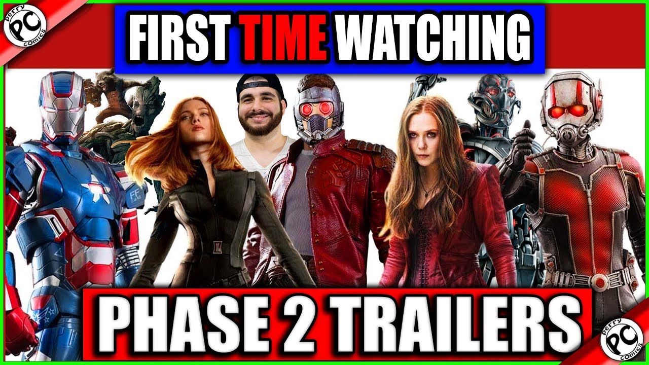 WATCHING MCU PHASE 2 TRAILERS | MCU TRAILER REACTIONS